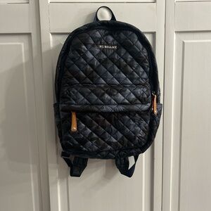 MZ Wallace blue cameo mini backpack